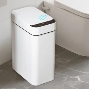 11L Touchless Smart Motion Sensor Trash Can – Automatic Garbage Bin for Bathroom, Kitchen, Office & Home Use (White)