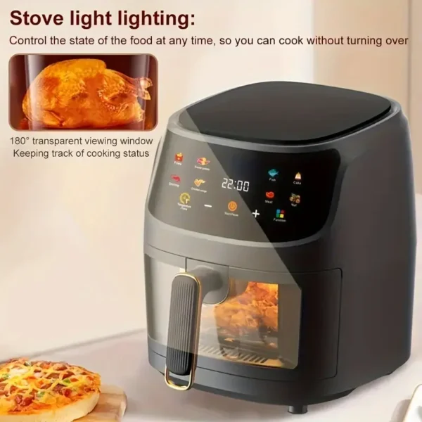 6L Digital Air Fryer Oven – Touch Control, Intelligent Cooking Programs, Multifunctional Electric Air Fryer for Home Kitchen (220V) - Image 5